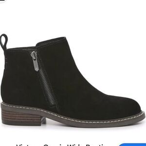 Black Suede Boots Crown Vintage Gorgie Bootie‎ Size 9.5M / 41